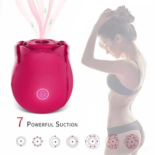 The Rose- Vagina Vacuum Oral Sucking/vibrating G Spot/Nipple  Adult Toy for Women